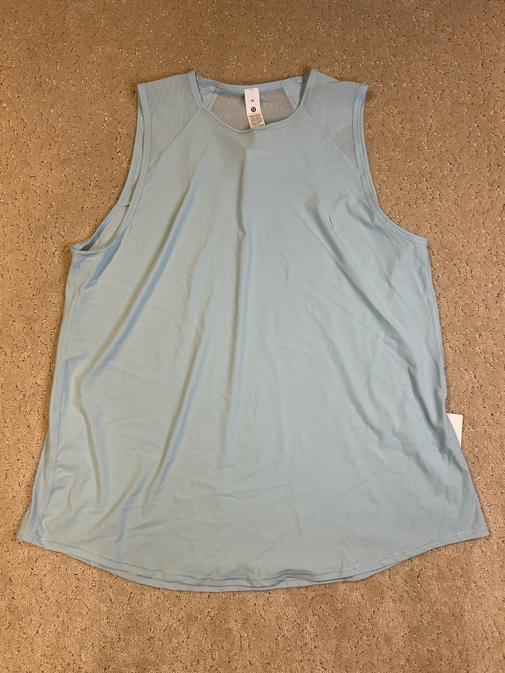 NWT Lululemon Sculpt Tank FOAM Blue Size 10 Women’s Muscle Running